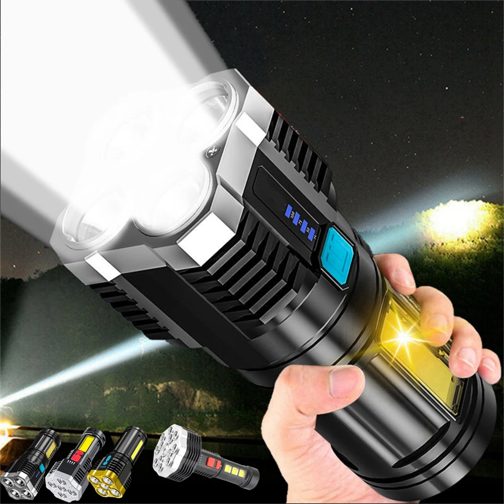 2022 Super Bright LED Flashlight P1000 COB Flash Light Long Range Emergency Torch Waterproof Battery Display USB Rechargeable
2022 Super Bright LED Flashlight P1000 COB Flash Light Long Range Emergency Torch Waterproof Battery Display USB Rechargeable