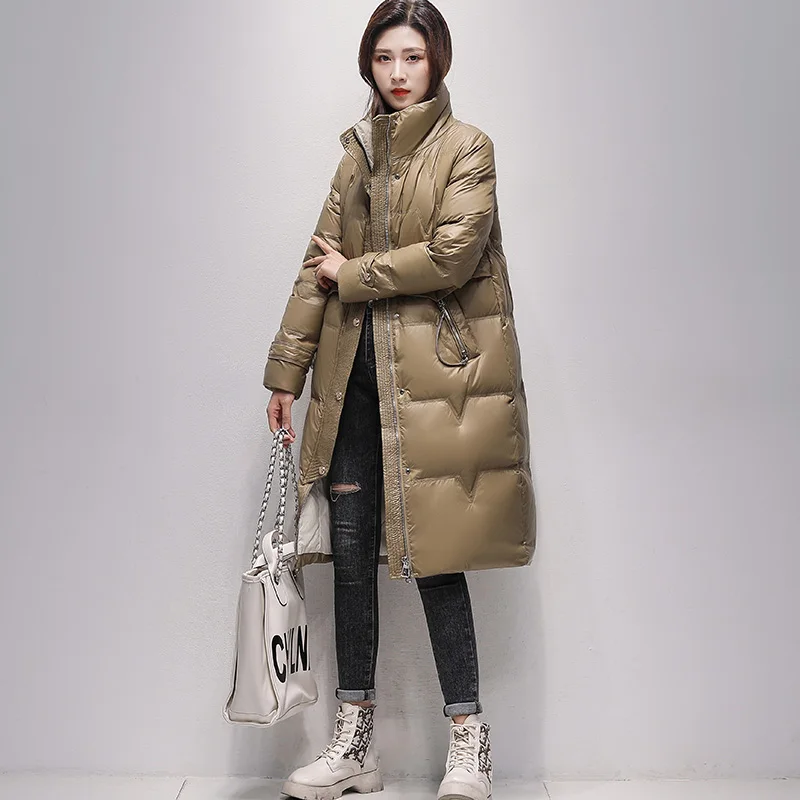 2022 Women Winter New Fashion White Duck Down Jackets Female Long Thicken Warm Outerwear Ladies Stand Collar Loose Coats E390
2022 Women Winter New Fashion White Duck Down Jackets Female Long Thicken Warm Outerwear Ladies Stand Collar Loose Coats E390