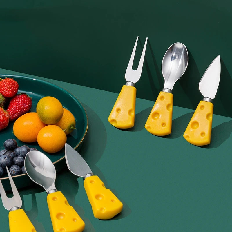 Cute Cheese Knife Spoon Fork Tableware Breakfast with Butter Cake Bread Dessert Fork For Cooking Cake Decorating Kitchen Tools
Cute Cheese Knife Spoon Fork Tableware Breakfast with Butter Cake Bread Dessert Fork For Cooking Cake Decorating Kitchen Tools