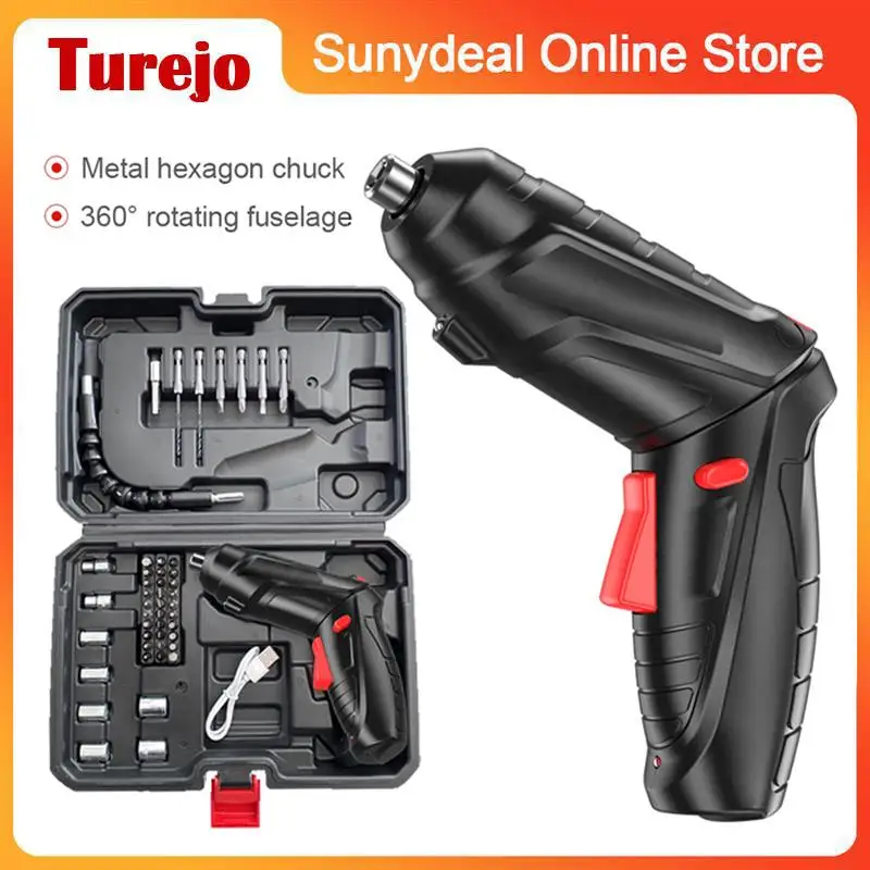 Cordless Electric Screwdriver Multifunction USB Rechargeable Screwdriver Mini Powerful Impact Electric Screw Tool Set
Cordless Electric Screwdriver Multifunction USB Rechargeable Screwdriver Mini Powerful Impact Electric Screw Tool Set