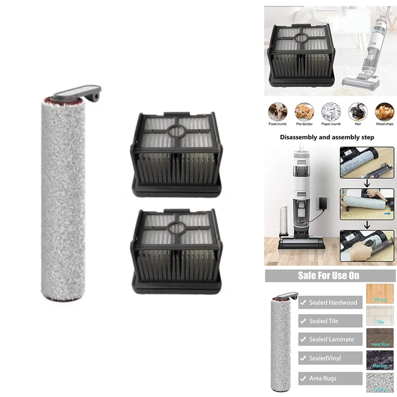 For Xiaomi Dreame H12 Pro Wet & Dry Cordless Vacuum Cleaner Replacement Parts Accessories Roller Brush Hepa Filter
For Xiaomi Dreame H12 Pro Wet & Dry Cordless Vacuum Cleaner Replacement Parts Accessories Roller Brush Hepa Filter