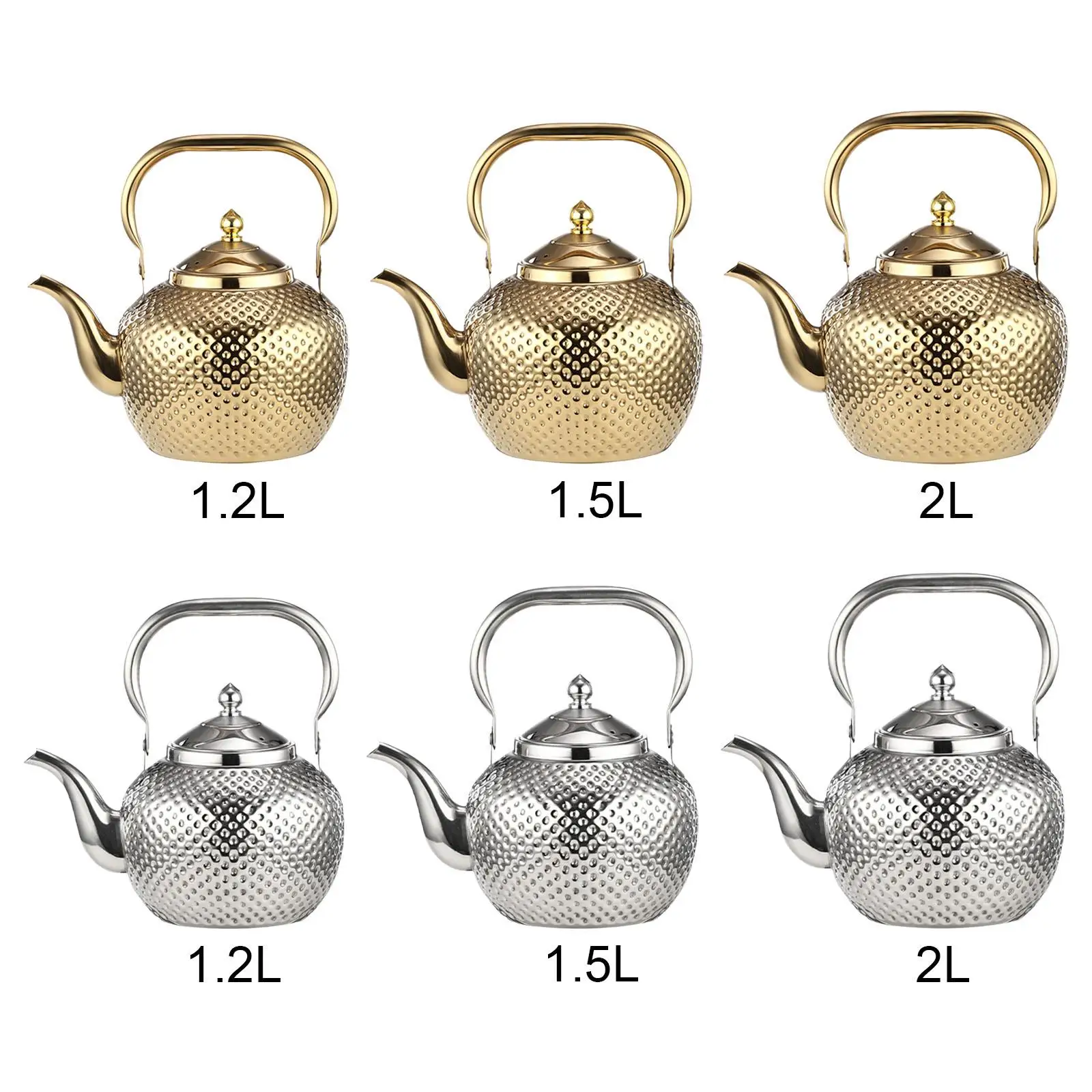 Stainless Steel Teapot with Removable Infuser Resistant Lifting Handle for Induction Cooker Alltop Home Restaurant
Stainless Steel Teapot with Removable Infuser Resistant Lifting Handle for Induction Cooker Alltop Home Restaurant