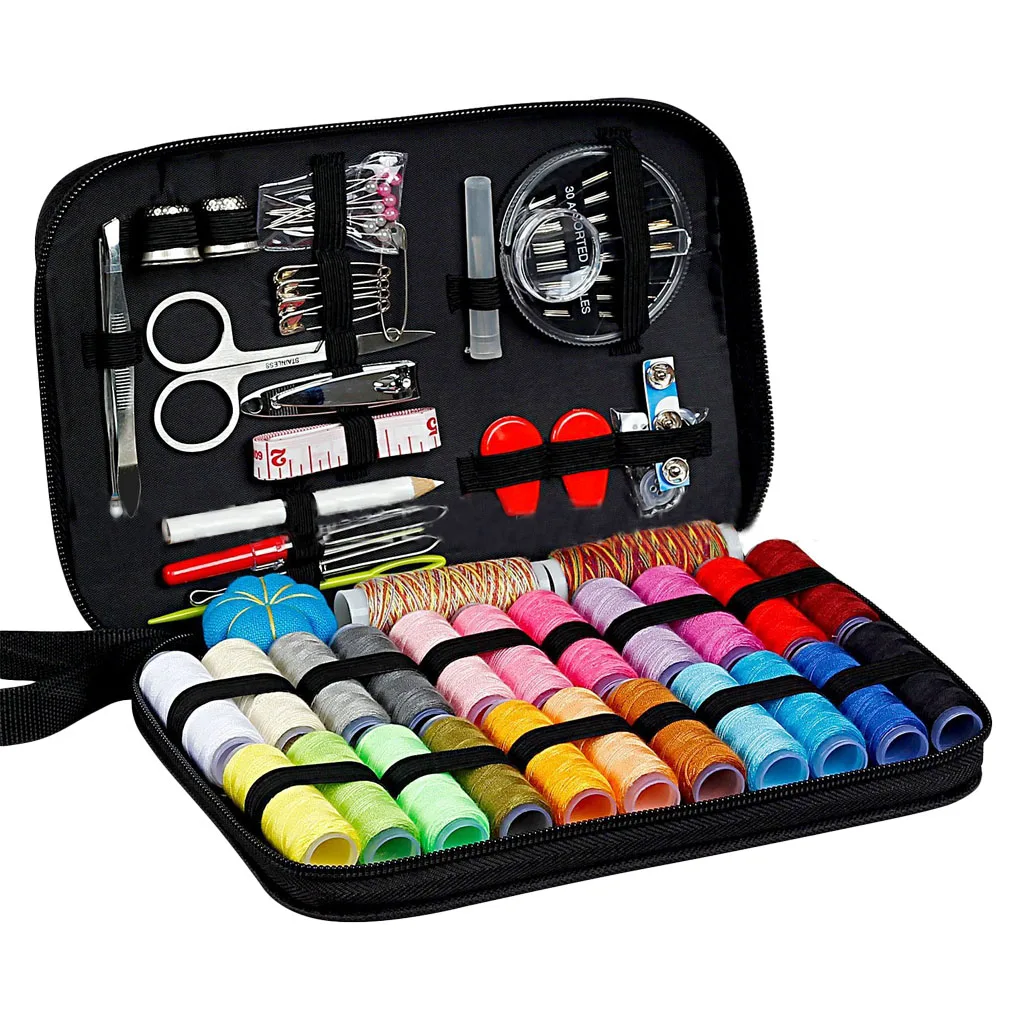 98pcs Travel Sewing Kit Needle Thread Tape Scissor Set Multi-Function Quilting Stitching Embroidery Craft Tools
98pcs Travel Sewing Kit Needle Thread Tape Scissor Set Multi-Function Quilting Stitching Embroidery Craft Tools