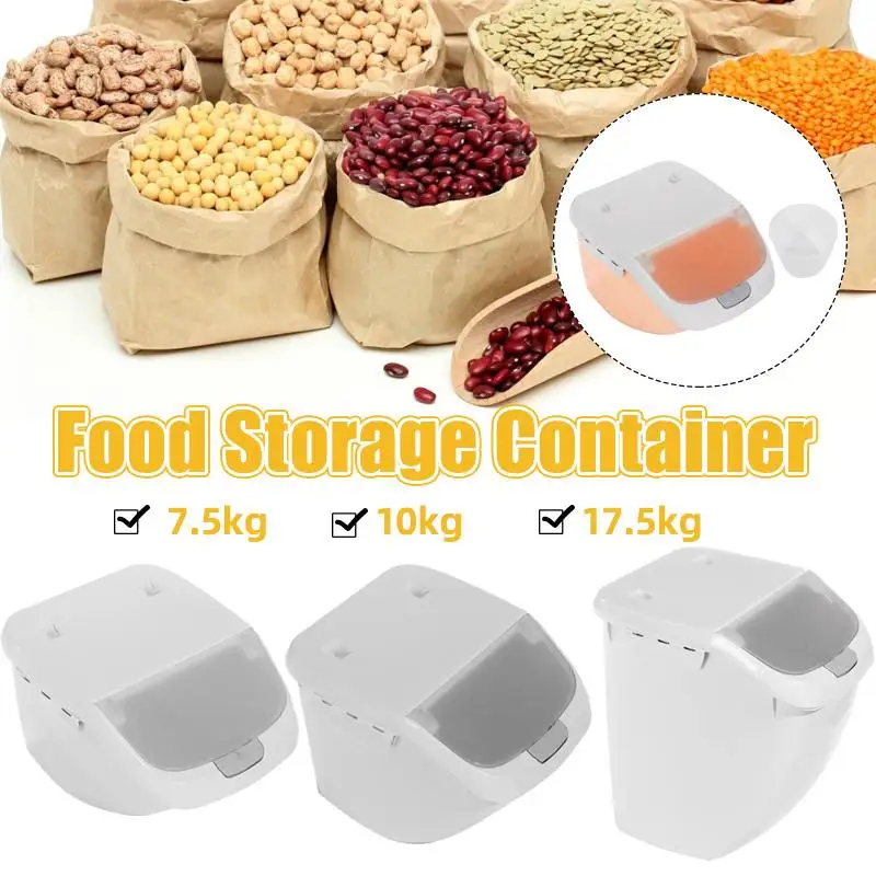 10L Large Food Storage Containe Rice Storage Box Large Capacity Grain Cereal Flip Lid Food Organizer Container Kitchen Pet Food
10L Large Food Storage Containe Rice Storage Box Large Capacity Grain Cereal Flip Lid Food Organizer Container Kitchen Pet Food