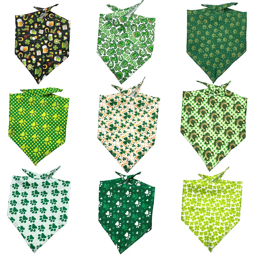 50pcs ST Patrick's Day Dog Bandana Clover Pet Supplies Dog Accessories Green Dog Bandanas Scarf Small Dog Cat Puppy Bandana
50pcs ST Patrick's Day Dog Bandana Clover Pet Supplies Dog Accessories Green Dog Bandanas Scarf Small Dog Cat Puppy Bandana