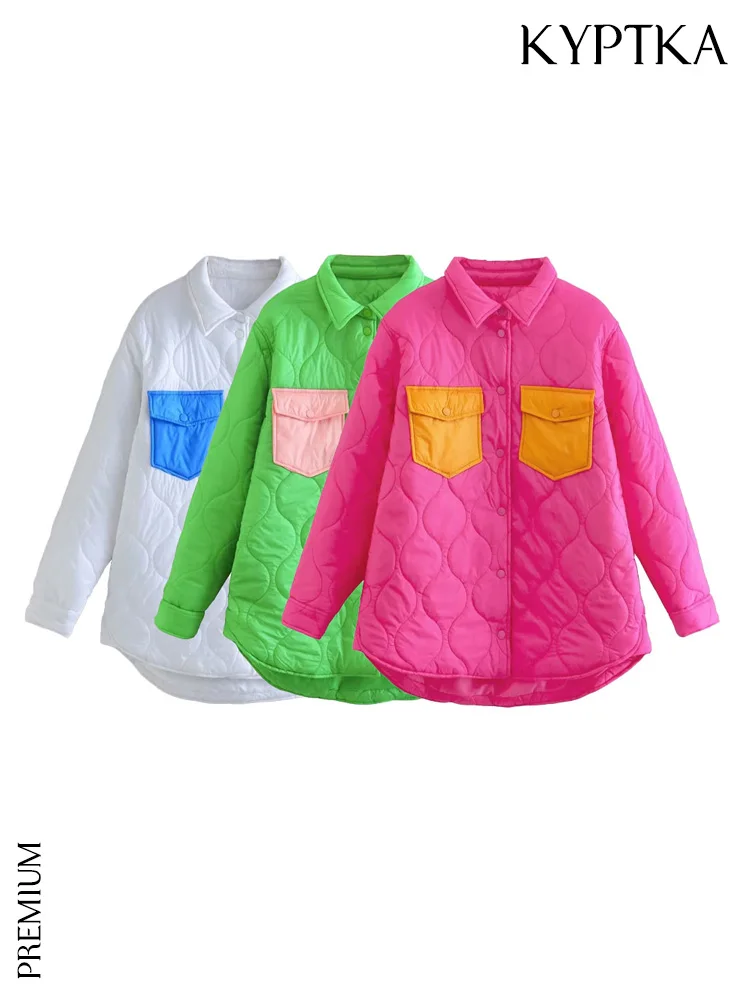 KYPTKA Women With Pockets Oversized Contrast Padded Jacket Coat Vintage Long Sleeve Front Button Female Outerwear Chic Tops
KYPTKA Women With Pockets Oversized Contrast Padded Jacket Coat Vintage Long Sleeve Front Button Female Outerwear Chic Tops