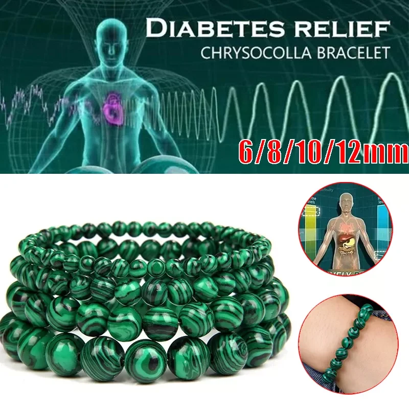 6/8/10mm Malachite Bracelets For Women Men Natural Stone Beads Bracelet Round Shape Diabetes Relief Energy Bracelet Jewelry
6/8/10mm Malachite Bracelets For Women Men Natural Stone Beads Bracelet Round Shape Diabetes Relief Energy Bracelet Jewelry