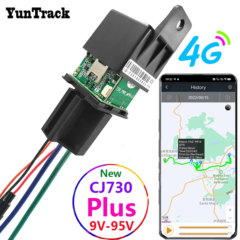 CJ730 Plus Relay GPS Tracker Car Truck Electric Motorcycle Cut Oil 4G Locator ACC Towed Away Call Alarm Security Protection
CJ730 Plus Relay GPS Tracker Car Truck Electric Motorcycle Cut Oil 4G Locator ACC Towed Away Call Alarm Security Protection
