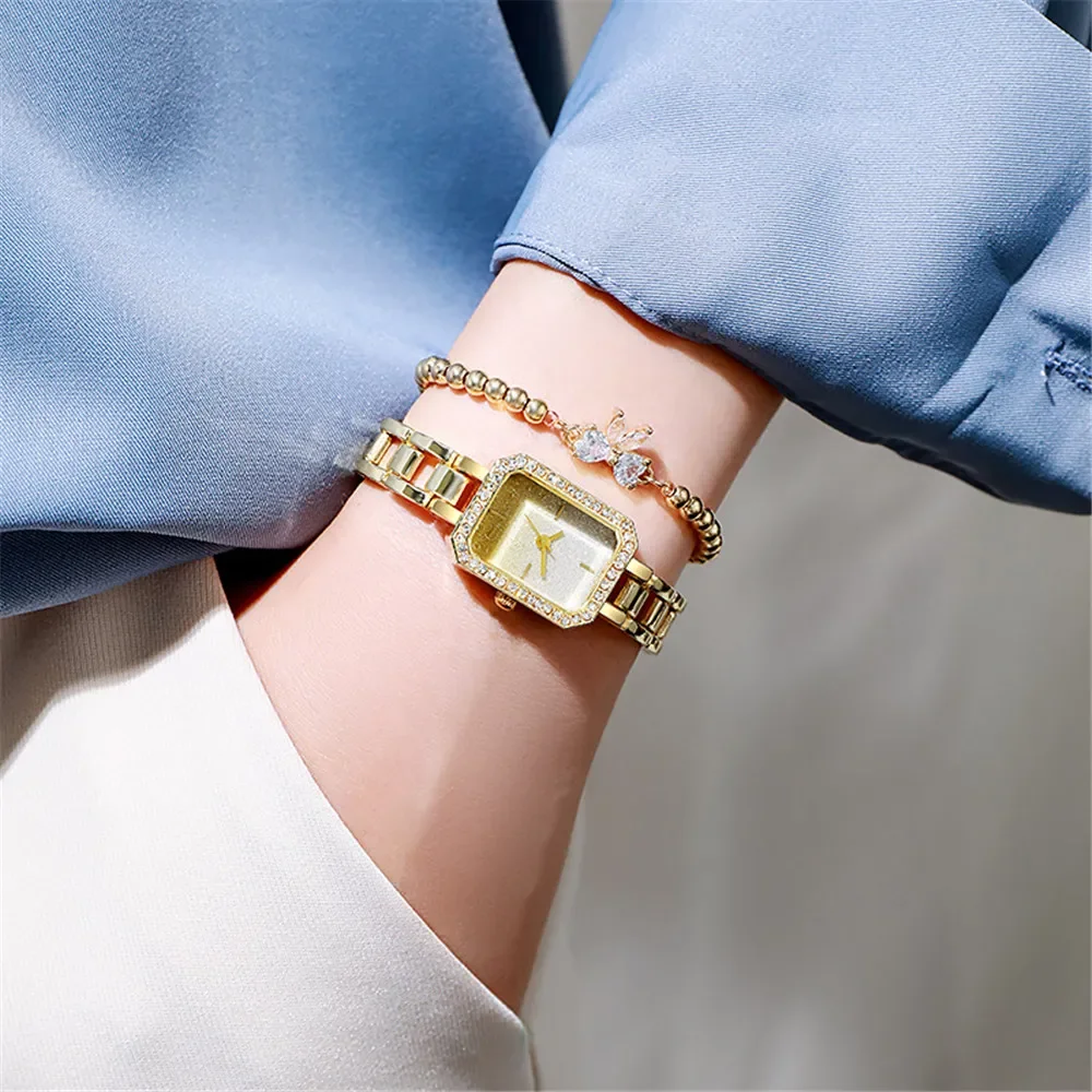 Роскошные женские брендовые часы, модные часы с квадратным кристаллом в минималистичном дизайне, женские кварцевые часы из нержавеющей стали, часы-скелетоны
Роскошные женские брендовые часы, модные часы с квадратным кристаллом в минималистичном дизайне, женские кварцевые часы из нержавеющей стали, часы-скелетоны