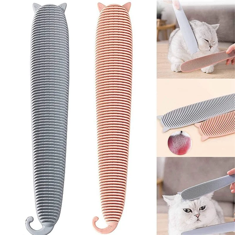 

Pet Hair Remover Brush Cat Dog Grooming Comb Cat Interactive Toy Loose Undercoat Simulated Tongue Brush Massager Cat Supplies