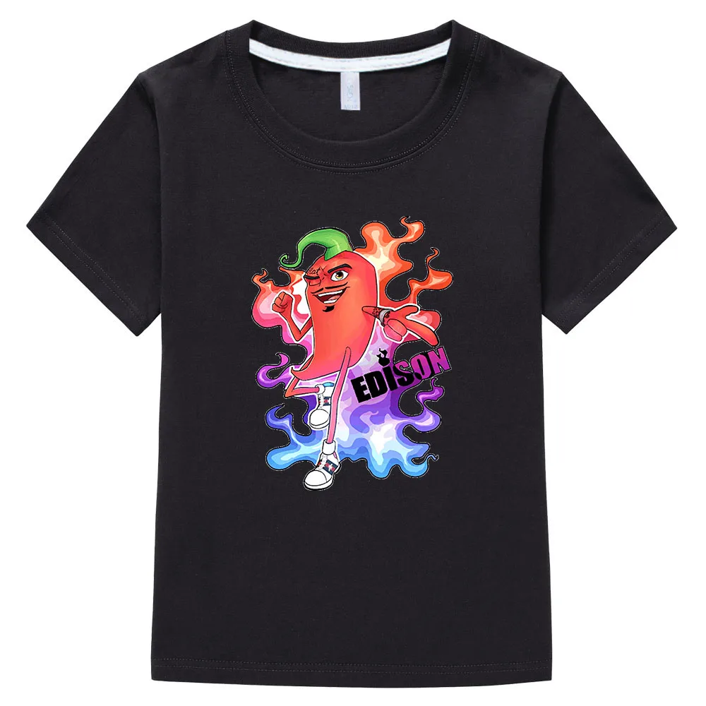 Children's T-Shirts for Girls Merch Edison Perec Chilli Hot Summer Kid's Thicked Tops EdisonPts Casual Cotton Family Clothing
Children's T-Shirts for Girls Merch Edison Perec Chilli Hot Summer Kid's Thicked Tops EdisonPts Casual Cotton Family Clothing