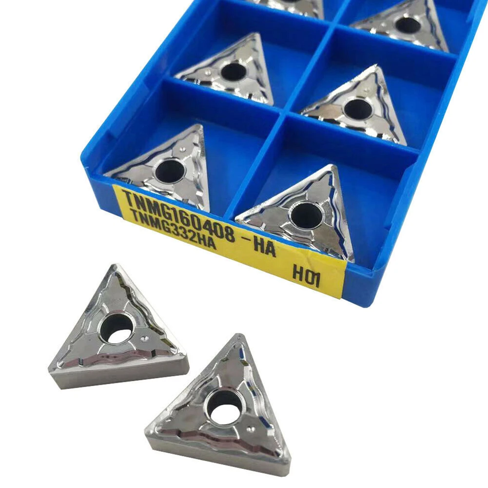 CNC Turning TNMG160408-HA Blades 10pcs Aluminum Carbide Silver TNMG332 AK Metalworking Manufacturing Workholding
CNC Turning TNMG160408-HA Blades 10pcs Aluminum Carbide Silver TNMG332 AK Metalworking Manufacturing Workholding