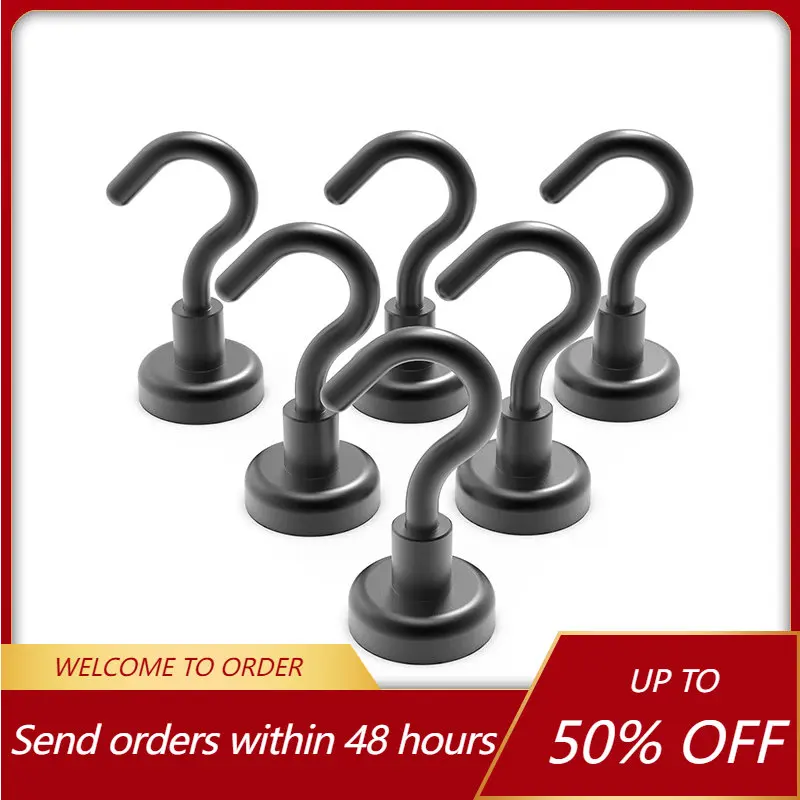 Black Magnetic Hooks Heavy Duty Wall Neodymium Magnet Hooks Hanger Key Coat Hanging Hanger for Home Kitchen Storage Organization
Black Magnetic Hooks Heavy Duty Wall Neodymium Magnet Hooks Hanger Key Coat Hanging Hanger for Home Kitchen Storage Organization