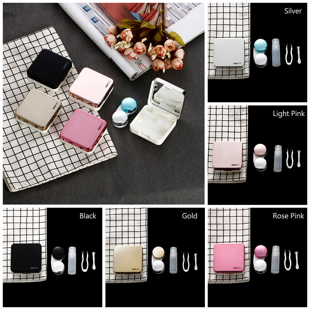 Fashion Contact Lens Box Simple Portable Travel Mini Contact Lens Case Box Container ABS Plastic Contact Lens Soaking Case Black
Fashion Contact Lens Box Simple Portable Travel Mini Contact Lens Case Box Container ABS Plastic Contact Lens Soaking Case Black