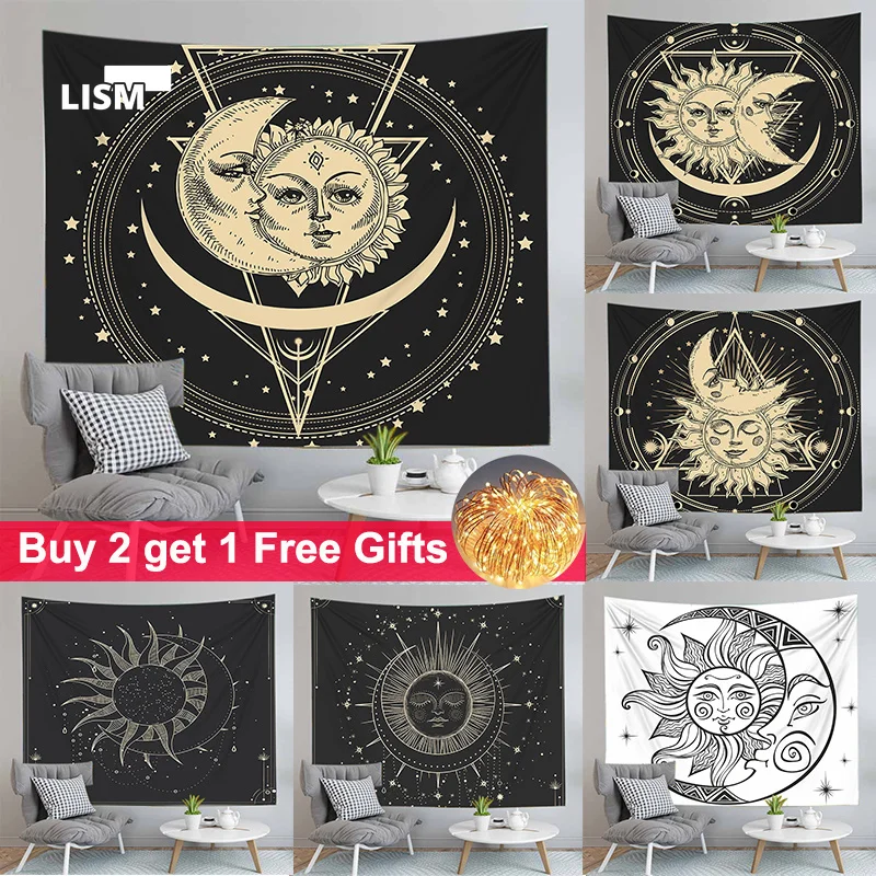 Tarot Card Tapestry Black Sun Moon Mandala Starry Sky Wall Hanging Astrology Tapestries Psychedelic Home Decoration Outfitters
Tarot Card Tapestry Black Sun Moon Mandala Starry Sky Wall Hanging Astrology Tapestries Psychedelic Home Decoration Outfitters