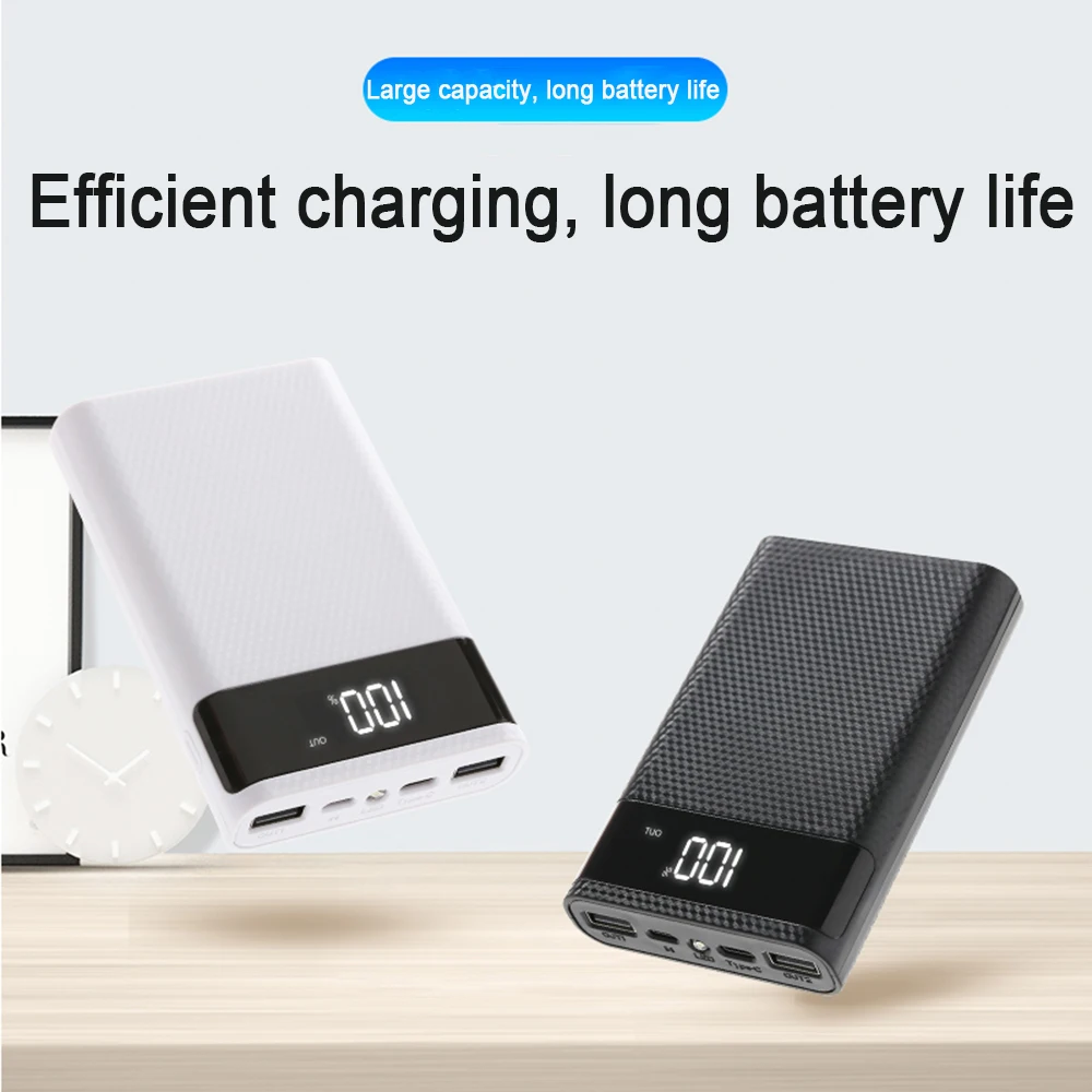 Power Bank Shell Dual USB Micro USB Type C DIY Super Fast Charge 4X18650 Case Battery Charge Storage Box Without Battery
Power Bank Shell Dual USB Micro USB Type C DIY Super Fast Charge 4X18650 Case Battery Charge Storage Box Without Battery