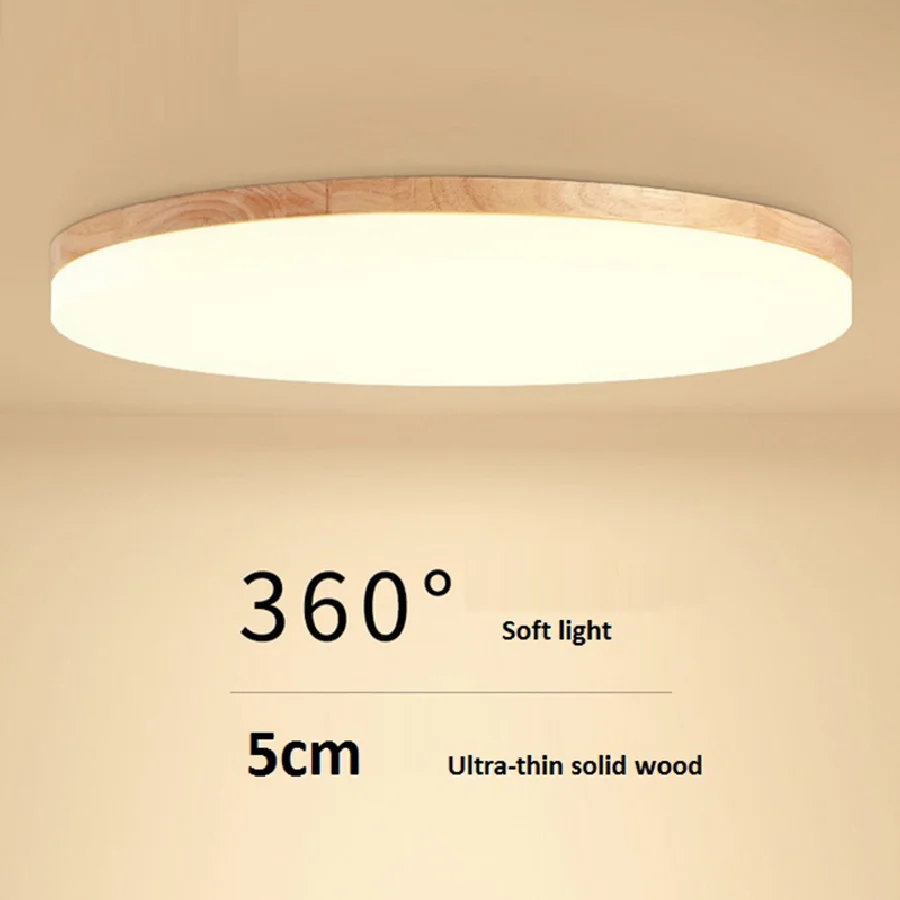 LukLoy NEW Nordic Ultra-thin 5cm Ceiling Lamp Solid Wood Bedroom Living Room Dimming with Remote Control Modern Round Lights
LukLoy NEW Nordic Ultra-thin 5cm Ceiling Lamp Solid Wood Bedroom Living Room Dimming with Remote Control Modern Round Lights