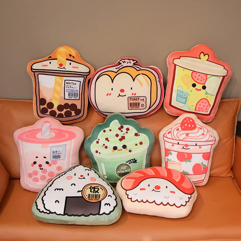 35-37cm Creative Food Plush Pillow Sushi Toast Fruite Bubble Tea Cute Hug Plush Pillow Cushion for Girls Kids Birthday Gifts
35-37cm Creative Food Plush Pillow Sushi Toast Fruite Bubble Tea Cute Hug Plush Pillow Cushion for Girls Kids Birthday Gifts