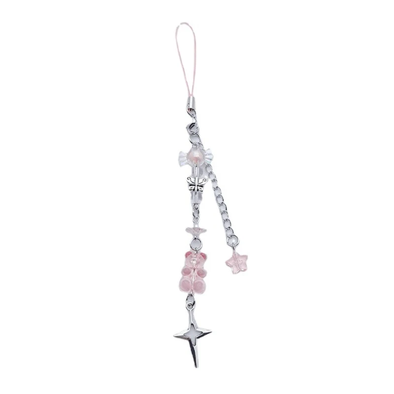 Butterfly Bear Phone Charm Strap Sturdy and Elegant Mobile Phone Lanyard Anti-Lost Beaded Keychain Phone Chain
Butterfly Bear Phone Charm Strap Sturdy and Elegant Mobile Phone Lanyard Anti-Lost Beaded Keychain Phone Chain