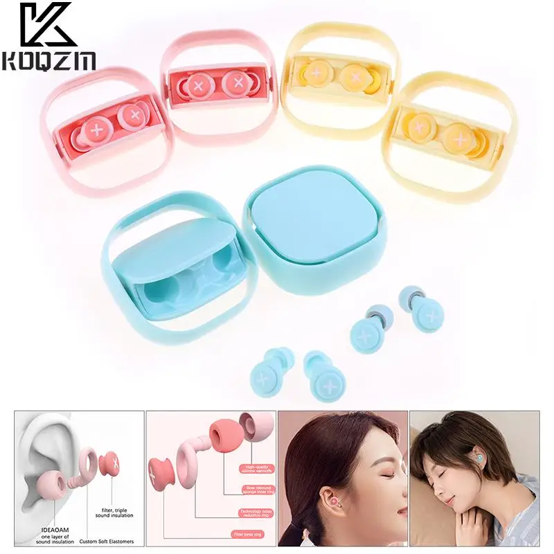 Sleep Ear Plugs Silicone Earplug Noise Reduction Cancling Ears For Women Gift Soundproof Memory Foam Sound Insulation
Sleep Ear Plugs Silicone Earplug Noise Reduction Cancling Ears For Women Gift Soundproof Memory Foam Sound Insulation