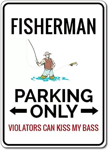 Fisherman Parking Sign Fisherman Decor Fisherman Gift Fish Lover Gift Fishing Sign Fish Man Cave Sign Vis Decors TIN Sign
Fisherman Parking Sign Fisherman Decor Fisherman Gift Fish Lover Gift Fishing Sign Fish Man Cave Sign Vis Decors TIN Sign