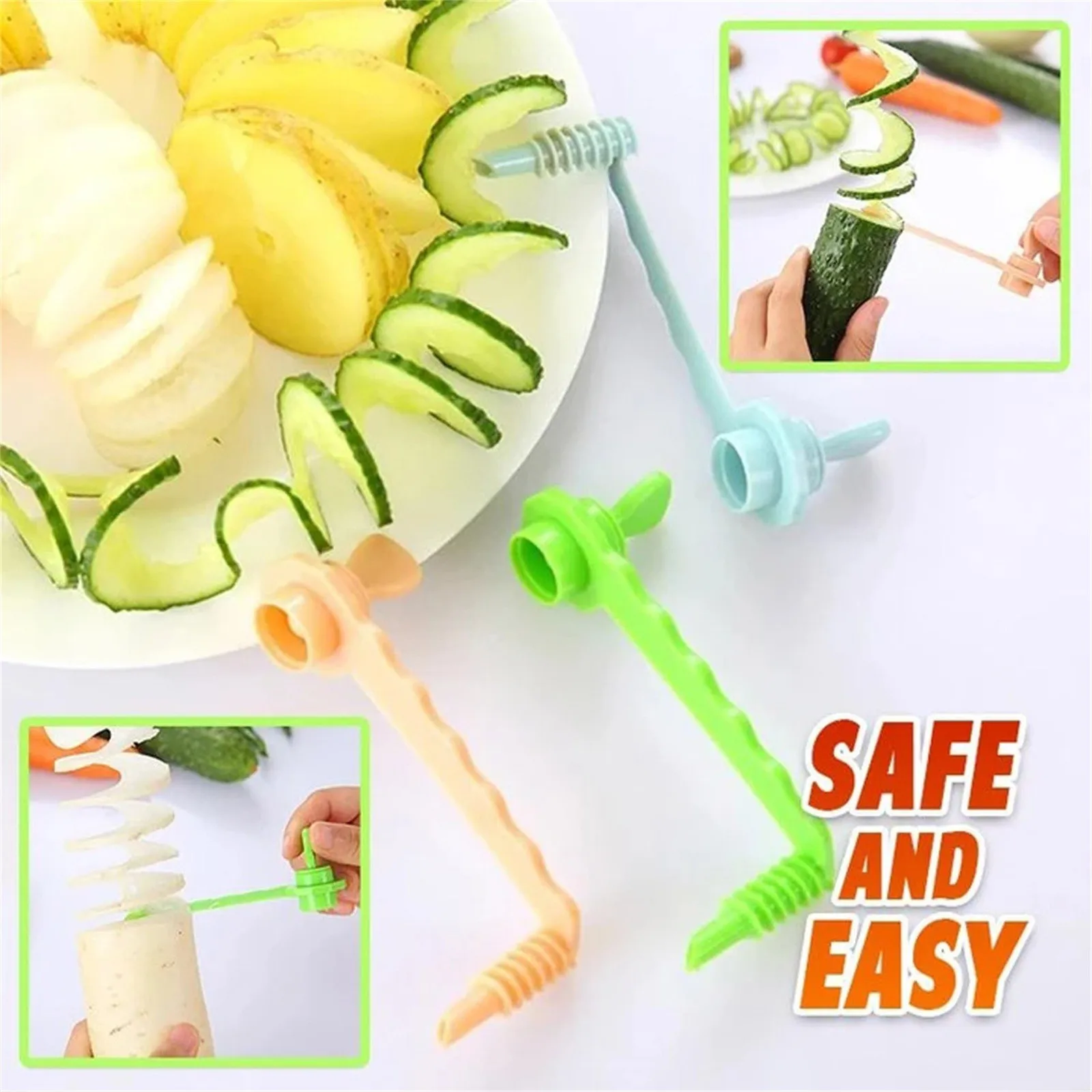 1 Pcs Vegetable Fruit Slicer Manual Spiral Screw Slicer Potato Cutting Device Cut Fries Cut Manual Potato Cutter Kitchen Tool
1 Pcs Vegetable Fruit Slicer Manual Spiral Screw Slicer Potato Cutting Device Cut Fries Cut Manual Potato Cutter Kitchen Tool