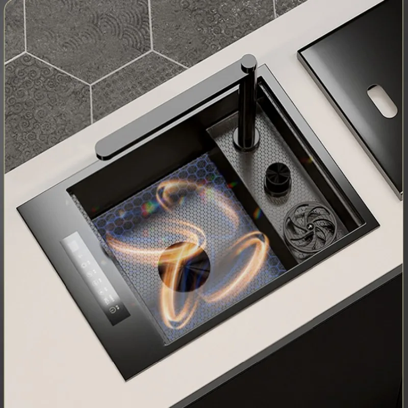 304 material water catalyst nano bar disinfection coffee dual intelligent kitchen sink with faucet
304 material water catalyst nano bar disinfection coffee dual intelligent kitchen sink with faucet