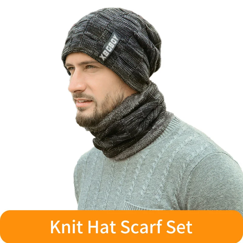 Neck Warmer Knitted Hat Scarf Set Fur Wool Lining Thick Warm Knit Beanies Balaclava Winter Hat Men Cap Casual 1 set New
Neck Warmer Knitted Hat Scarf Set Fur Wool Lining Thick Warm Knit Beanies Balaclava Winter Hat Men Cap Casual 1 set New