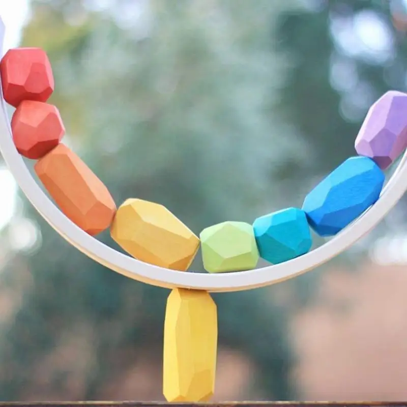 Toddler Montessori Toys Wooden Building Blocks Colored Stone Creative Educational Toys Stacking Game Rainbow Stone Wooden Toys
Toddler Montessori Toys Wooden Building Blocks Colored Stone Creative Educational Toys Stacking Game Rainbow Stone Wooden Toys