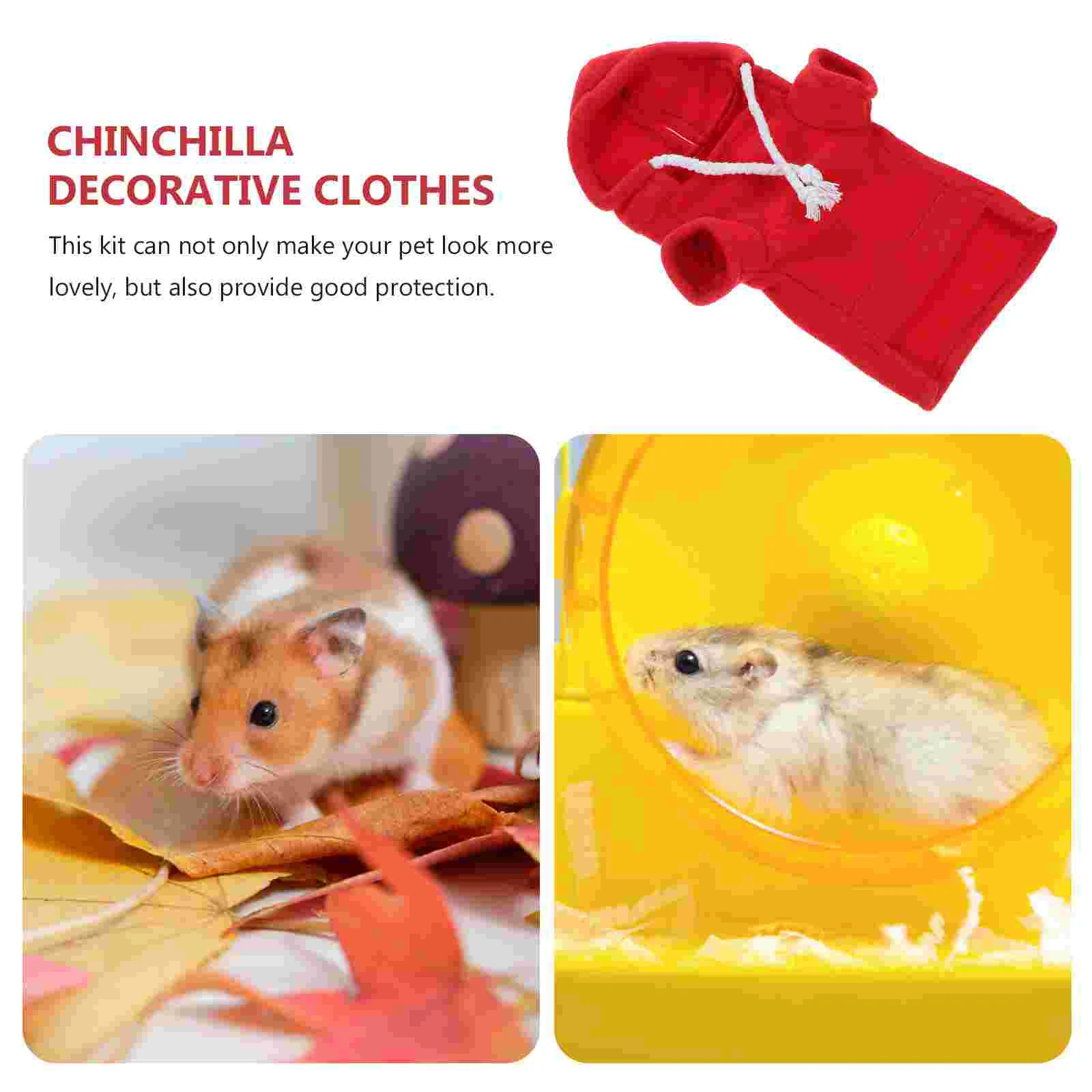 Accessories Adorable Guinea Clothes Hamster Sweatshirt Small Breathable Pet Costume Chinchilla Decorative
Accessories Adorable Guinea Clothes Hamster Sweatshirt Small Breathable Pet Costume Chinchilla Decorative