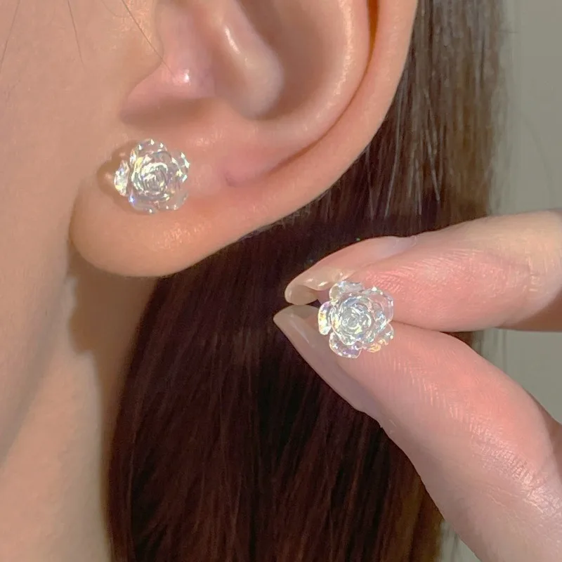 Colorful Rose Stud Earrings for Women 2023 Light Luxury Temperament Jewelry for Women
Colorful Rose Stud Earrings for Women 2023 Light Luxury Temperament Jewelry for Women