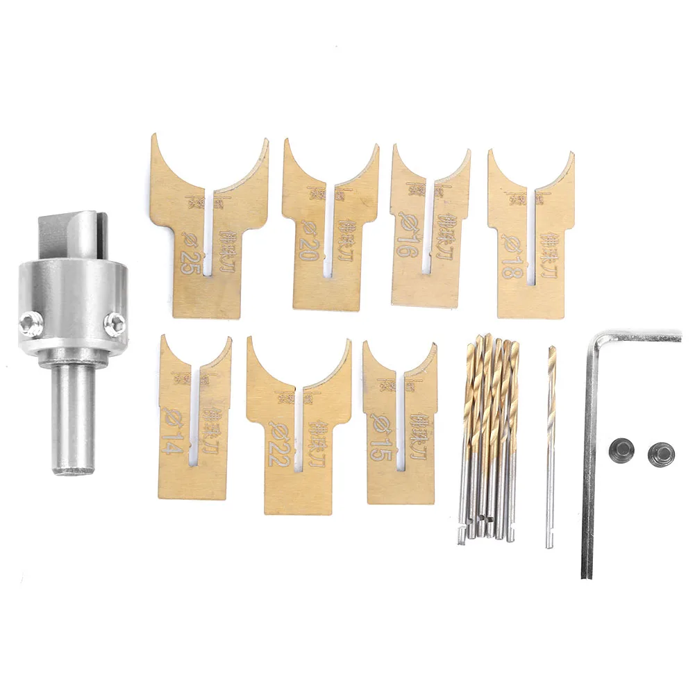 18Pcs/Set Wood Bead Maker Drill Bit Milling Cutter Kit Woodworking Tool for Ebony Rosewood Beads Beads Beads Beads
18Pcs/Set Wood Bead Maker Drill Bit Milling Cutter Kit Woodworking Tool for Ebony Rosewood Beads Beads Beads Beads