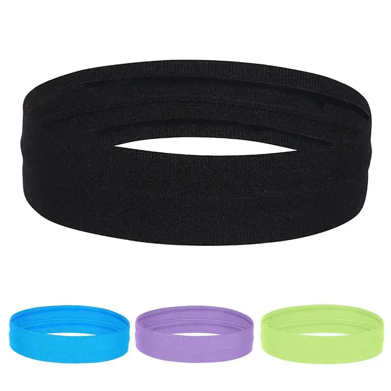 

Sport Headbands For Men Running Headband Non Slip Workout Sweatbands Adjustable Sports Headbands Moisture Wicking Headbands