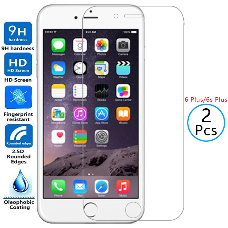 

protective tempered glass for iphone 6 s 6s s6 plus screen protector on i phone 6plus 6splus safety film aphone aiphone iphon 9h