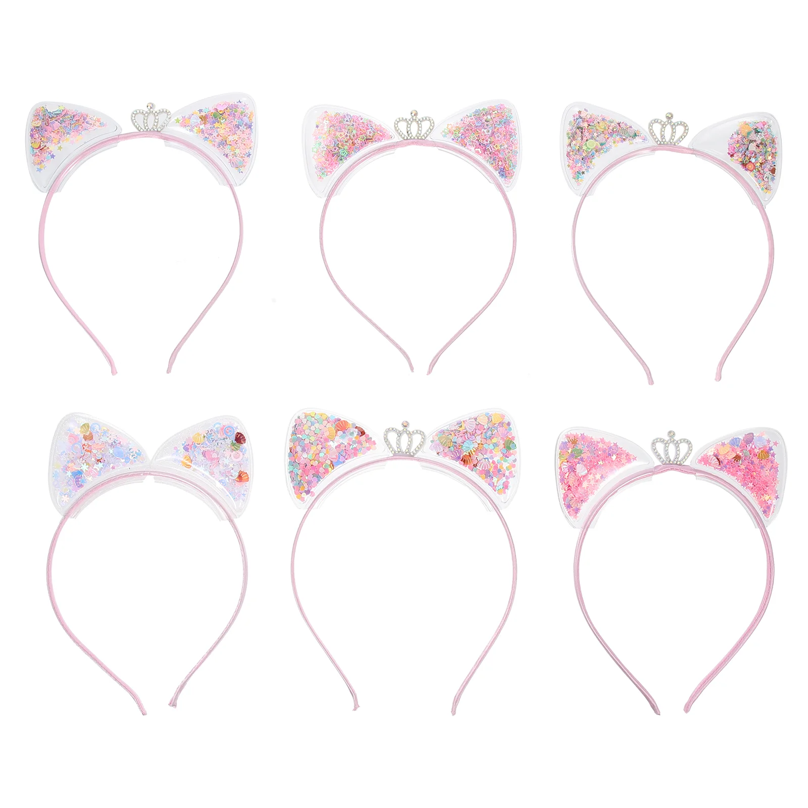 6pcs Hair Clasp Sequins Quicksand Cat Ear Headband Performance Headdress Random Style
6pcs Hair Clasp Sequins Quicksand Cat Ear Headband Performance Headdress Random Style