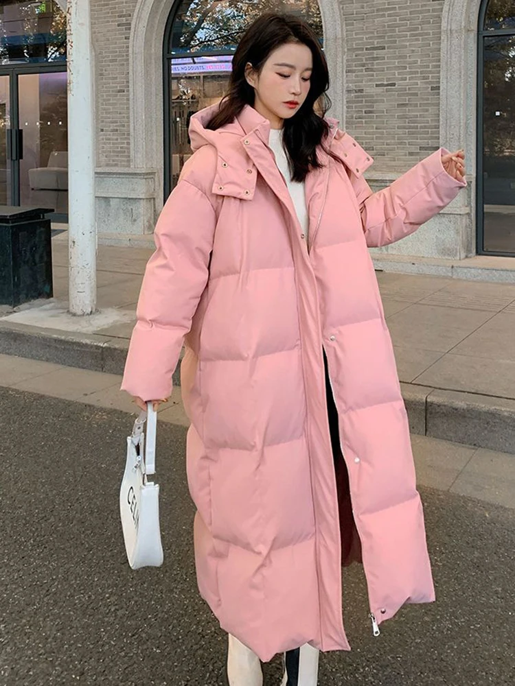 KBAT Winter Hooded Parka Woman Long Sonw Coat Warm Cotton Padded Jacket Ladies Puffer Jacket Korean Fashion Thicken Outerwear
KBAT Winter Hooded Parka Woman Long Sonw Coat Warm Cotton Padded Jacket Ladies Puffer Jacket Korean Fashion Thicken Outerwear