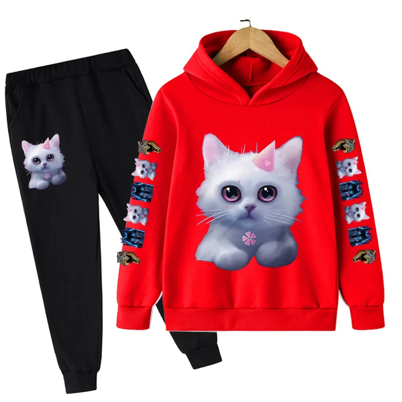 Baby Kids Cotton Cat Sweatshirts Trousers Sets Boys Girls Clothing 2022 New Animal Cats 2PCS Outfits Spring Autumn Casual Suits
Baby Kids Cotton Cat Sweatshirts Trousers Sets Boys Girls Clothing 2022 New Animal Cats 2PCS Outfits Spring Autumn Casual Suits