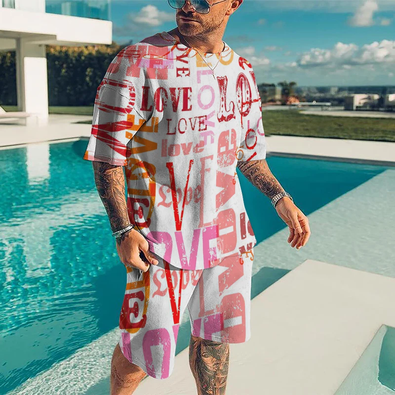 Free Shipping 3D Printed Men T-shirt Short Set Men's Sportswear Tracksuit Men's Clothing Suit O Neck Sleeve Beach Style Texture
Free Shipping 3D Printed Men T-shirt Short Set Men's Sportswear Tracksuit Men's Clothing Suit O Neck Sleeve Beach Style Texture