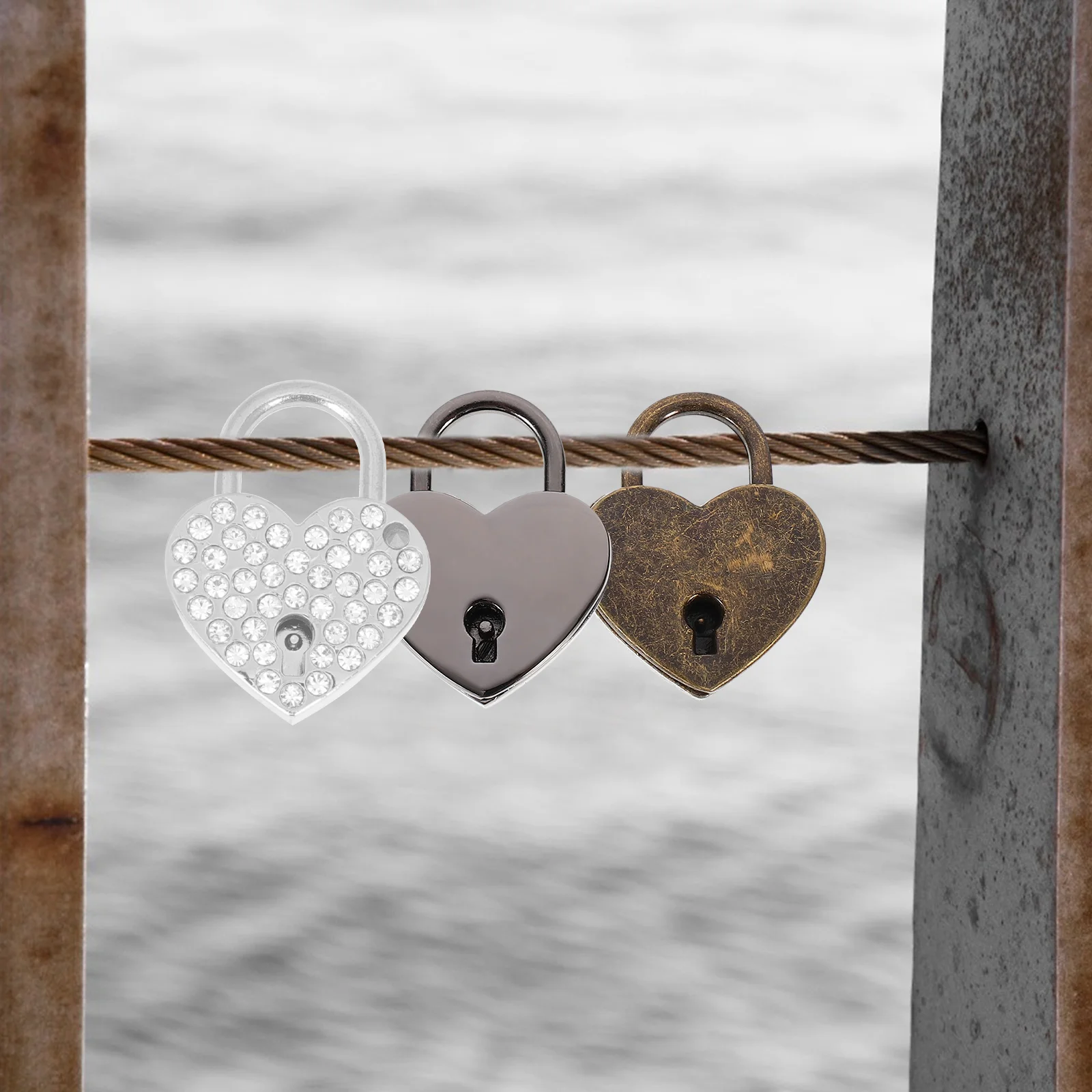 Lock Padlock Heartkey Shaped Mini Love Keyslocks Wedding Rhinestone Couple Luggage Diary Metal Anti Keyedhanging Everlasting
Lock Padlock Heartkey Shaped Mini Love Keyslocks Wedding Rhinestone Couple Luggage Diary Metal Anti Keyedhanging Everlasting