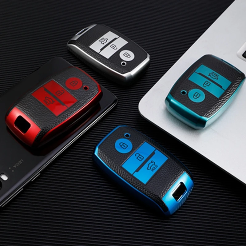 TPU Leather Fashion Car Remote Key Case Cover For Kia Rio 3 Sportage 3 4 Ceed Optima Sorento XM FL Cerato KX K2 K3 K4 K5 Soul
TPU Leather Fashion Car Remote Key Case Cover For Kia Rio 3 Sportage 3 4 Ceed Optima Sorento XM FL Cerato KX K2 K3 K4 K5 Soul