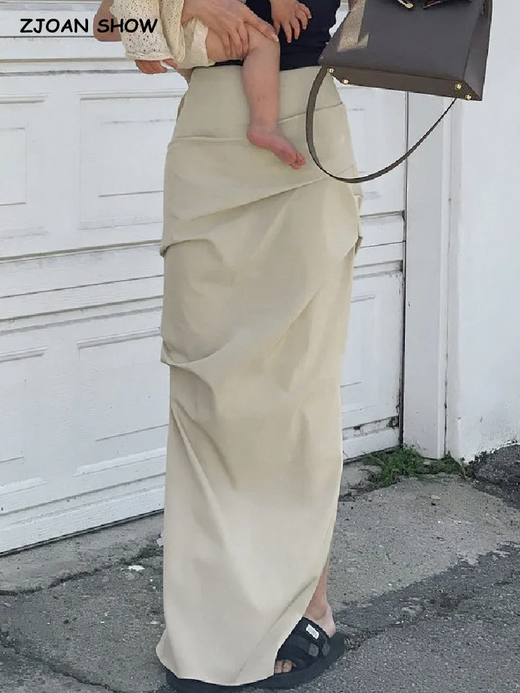 Y2K Clothes Safari High Waist Cargo Skirt Summer Women Cotton Fold Ruched Side Slit Maxi Long Skirts
Y2K Clothes Safari High Waist Cargo Skirt Summer Women Cotton Fold Ruched Side Slit Maxi Long Skirts