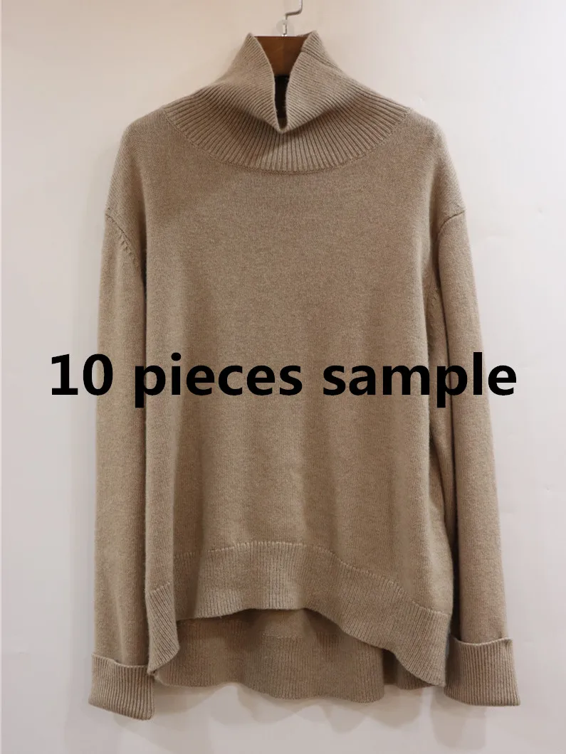 10 pieces sample wool suits female high collar Lantern sleeve mink cashmere Knit tops + wool pant sets sample link 
10 pieces sample wool suits female high collar Lantern sleeve mink cashmere Knit tops + wool pant sets sample link