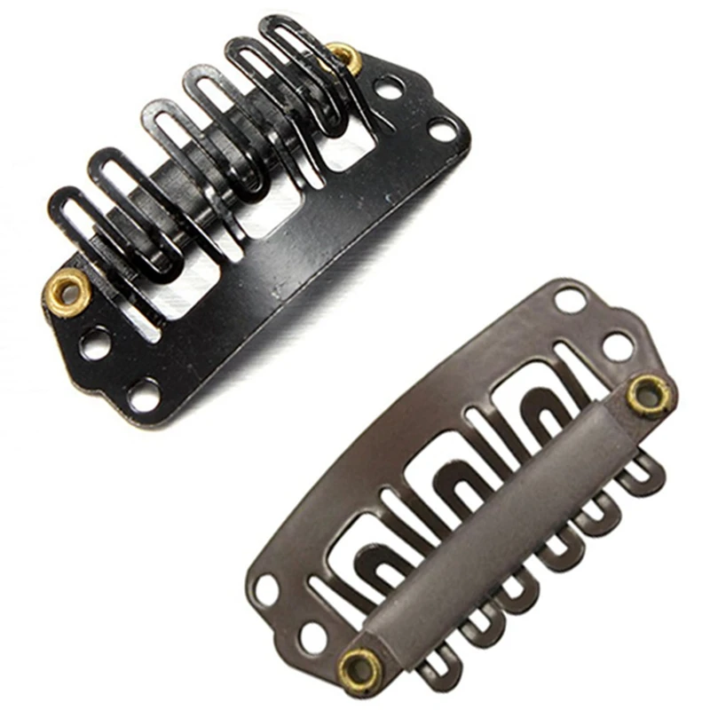 40Pcs U-Shaped Clamp For Hair Extensions Wig Clips DIY Comb Black Frame & 10Pcs Brown Snap Clips U-Shape Metal Clips
40Pcs U-Shaped Clamp For Hair Extensions Wig Clips DIY Comb Black Frame & 10Pcs Brown Snap Clips U-Shape Metal Clips