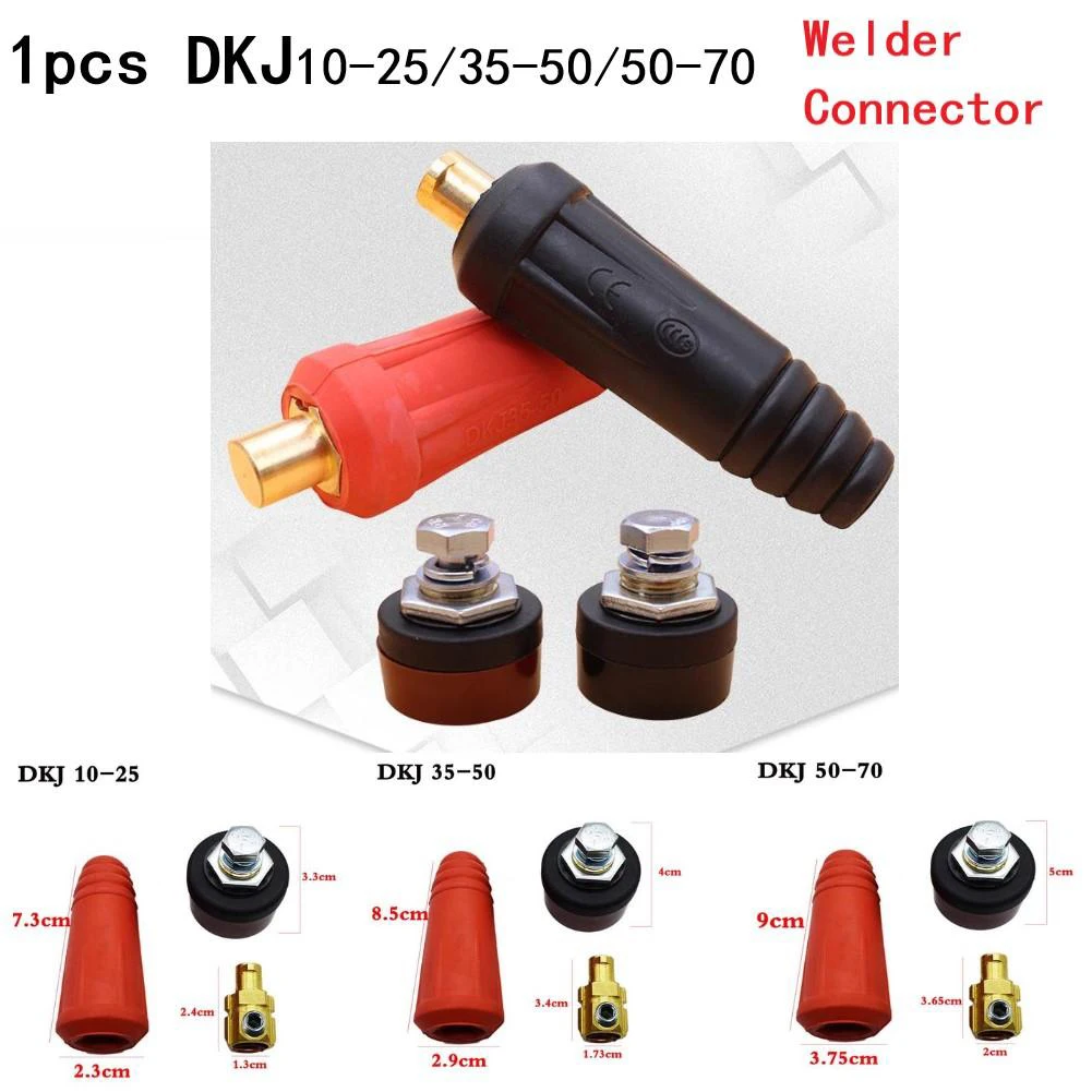 Welder Quick Connector Cable DKJ 10-25/35-50/50-70 Brass Socket Connector Header Socket For Welding Machine Output Power
Welder Quick Connector Cable DKJ 10-25/35-50/50-70 Brass Socket Connector Header Socket For Welding Machine Output Power
