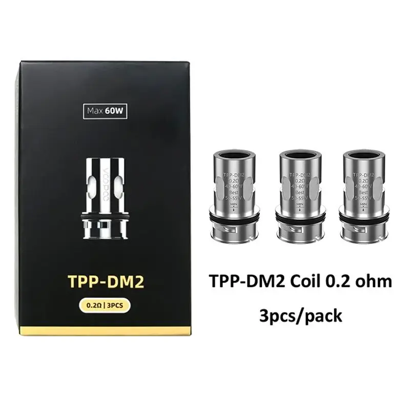 3pcs TPP Replacement Coil Head DM2 0.2ohm For VOOPOO Drag 3/Drag X Plus Kit/Drag X/S Pro Kit
3pcs TPP Replacement Coil Head DM2 0.2ohm For VOOPOO Drag 3/Drag X Plus Kit/Drag X/S Pro Kit