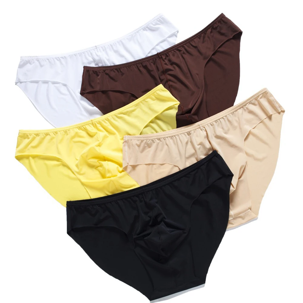 Sexy Men Ice Silk Underwear Breathable Seamless Briefs Low Waist Pouch Panties Casual Men's Underpants Soft Bikini Short Pants
Sexy Men Ice Silk Underwear Breathable Seamless Briefs Low Waist Pouch Panties Casual Men's Underpants Soft Bikini Short Pants
