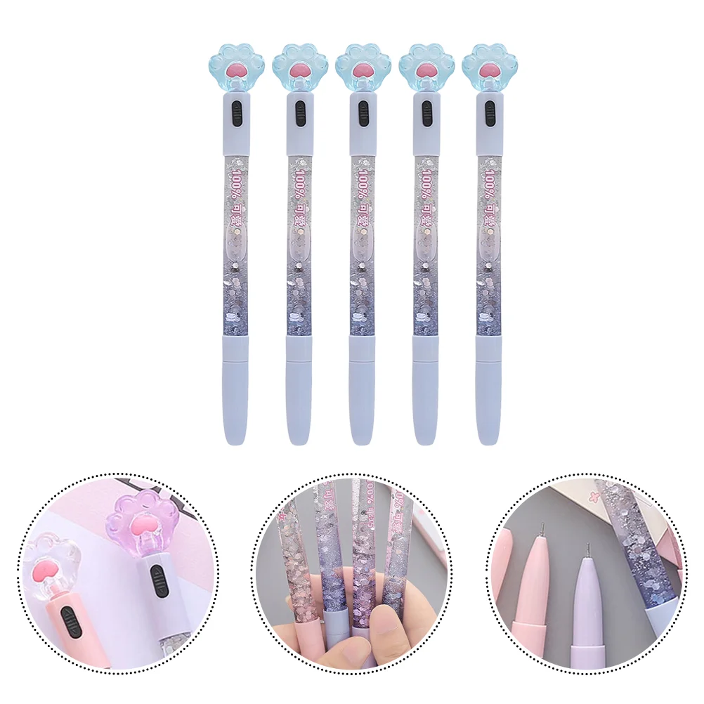 5Pcs Lovely Ink Pens Smooth Writing Pens Decorative Students Pens for Home Office
5Pcs Lovely Ink Pens Smooth Writing Pens Decorative Students Pens for Home Office
