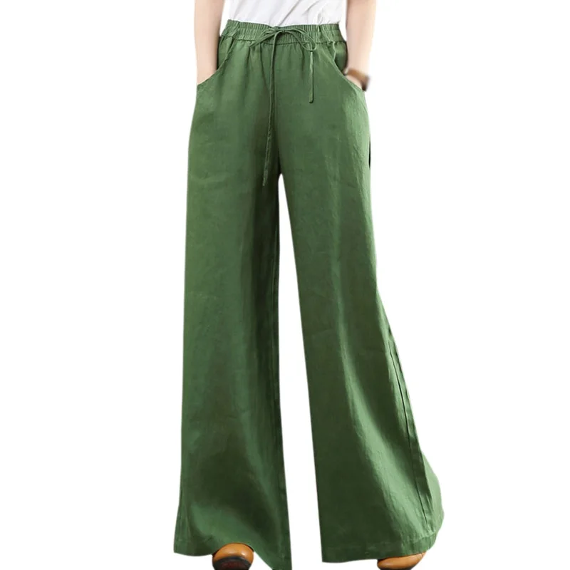 Korean Cotton Linen High Waist Wide Leg Pants Autumn New Style Comfortable Casual Loose Summer Linen Pants
Korean Cotton Linen High Waist Wide Leg Pants Autumn New Style Comfortable Casual Loose Summer Linen Pants