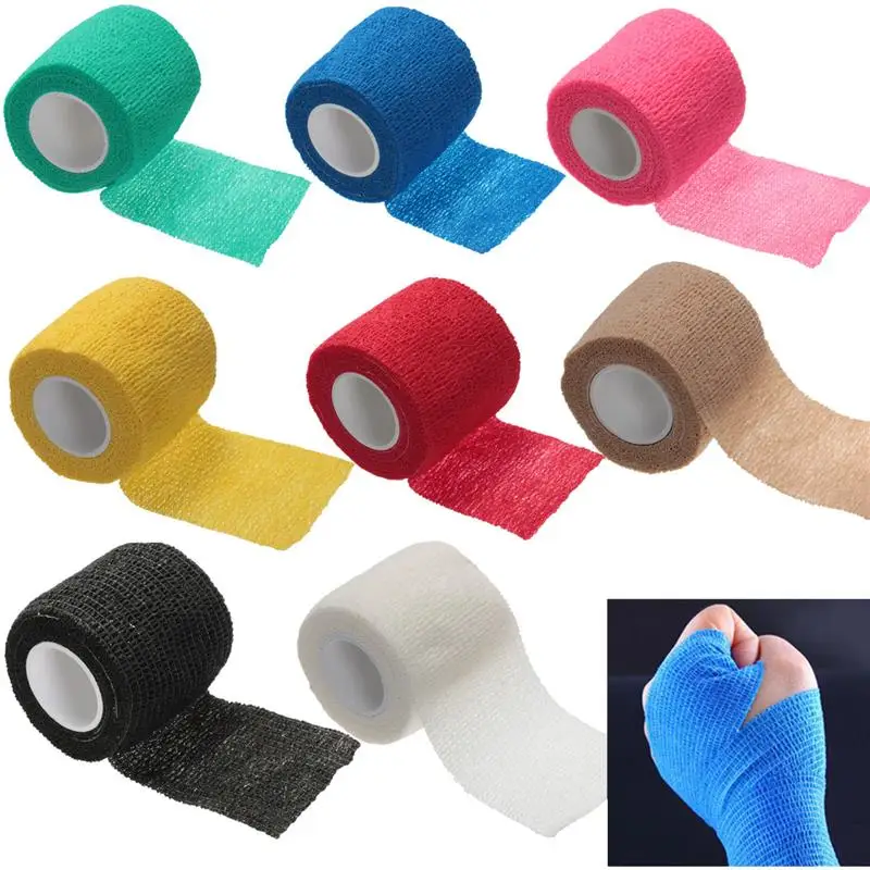 5cm*4.5m Weightlifting Fitness Self Adhesive Ankle Finger Muscles Care Elastic Medical Bandage Dressing Tape Sport Wrist Support
5cm*4.5m Weightlifting Fitness Self Adhesive Ankle Finger Muscles Care Elastic Medical Bandage Dressing Tape Sport Wrist Support