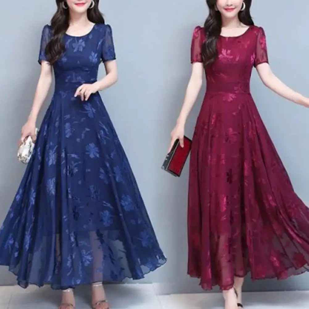 Feminine Fashionable Polyester Dress Elegant Vintage Floral A-line Dress Slim Waist Big Hem Soft Polyester for Women for Women
Feminine Fashionable Polyester Dress Elegant Vintage Floral A-line Dress Slim Waist Big Hem Soft Polyester for Women for Women